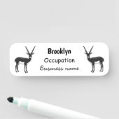 Blackbuck-Antelope-Abbildung Namensschild (Beispiel)