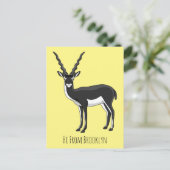 Blackbuck-Antelope-Abbildung Postkarte (Stehend Vorderseite)