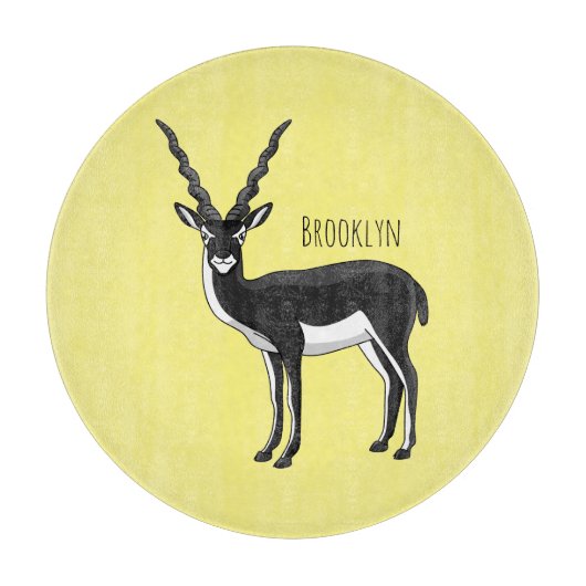 Blackbuck-Antelope-Abbildung Schneidebrett (Vorderseite)