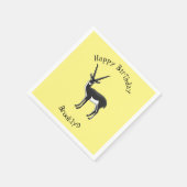 Blackbuck-Antelope-Abbildung Serviette (Ecke)