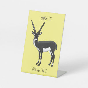 Blackbuck-Antelope-Abbildung Sockelschild