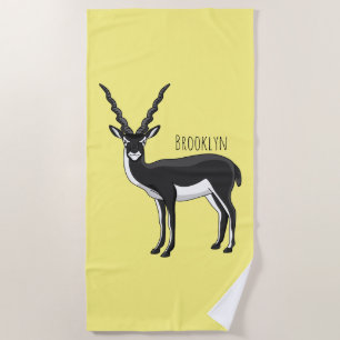 Blackbuck-Antelope-Abbildung Strandtuch