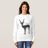 Blackbuck-Antelope-Abbildung Sweatshirt (Vorne ganz)
