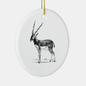 Blackbuck Antilope Keramik Ornament (Rechts)