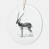 Blackbuck Antilope Keramik Ornament (Links)