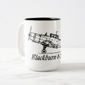 Blackburn b 24 skau Aircraft Zweifarbige Tasse (Vorderseite Links)