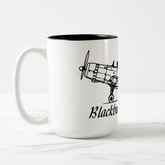 Blackburn b 24 skau Aircraft Zweifarbige Tasse (Links)