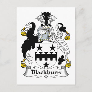 Blackburn-Familienwappen Postkarte