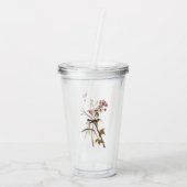 Blackburnian Warbler Vintag Audubon Songbird Art Acryltrinkbecher (Rückseite)