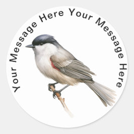 Blackcap Runder Aufkleber