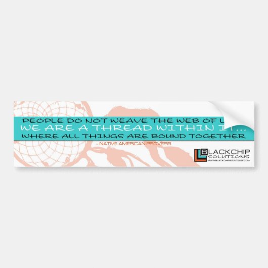 BlackChip Netz des Leben-Autoaufklebers Autoaufkleber (Vorne)