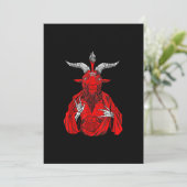 Blackcraft Antichrist Ziege Satan Baphomet Feiertagskarte (Stehend Vorderseite)