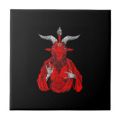 Blackcraft Antichrist Ziege Satan Baphomet Fliese (Vorderseite)