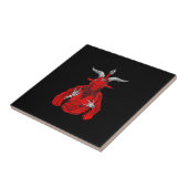 Blackcraft Antichrist Ziege Satan Baphomet Fliese (Seite)