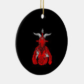 Blackcraft Antichrist Ziege Satan Baphomet Keramik Ornament (Rechts)