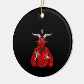 Blackcraft Antichrist Ziege Satan Baphomet Keramik Ornament (Links)