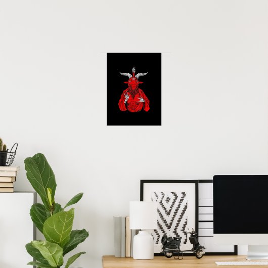 Blackcraft Antichrist Ziege Satan Baphomet Poster (Heimbüro)