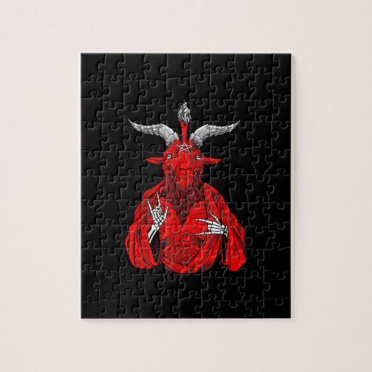 Blackcraft Antichrist Ziege Satan Baphomet Puzzle (Vertikal)