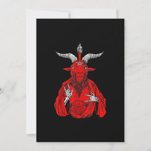 Blackcraft Antichrist Ziege Satan Baphomet Save The Date