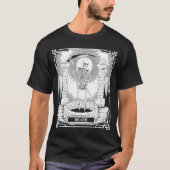 Blackcraft Witchy Skeleton Tod des grausamen Sense T-Shirt (Vorderseite)