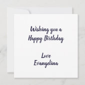 Blackcurrants Geburtstagskarte Karte (Rückseite)