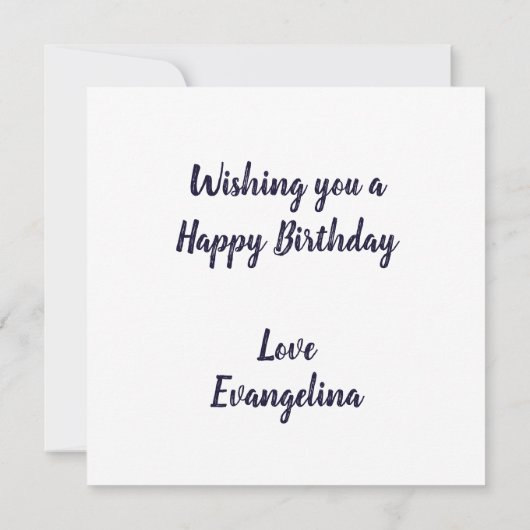 Blackcurrants Geburtstagskarte Karte (Rückseite)