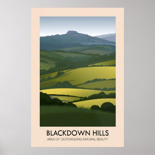 Blackdown Hills AONB Travel Poster (Vorne)