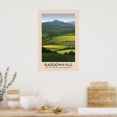 Blackdown Hills AONB Travel Poster (Küche)
