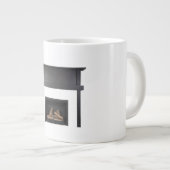 Blackened Steel Fireplace Surround Industrial Heri Jumbo-Tasse (Vorderseite Rechts)