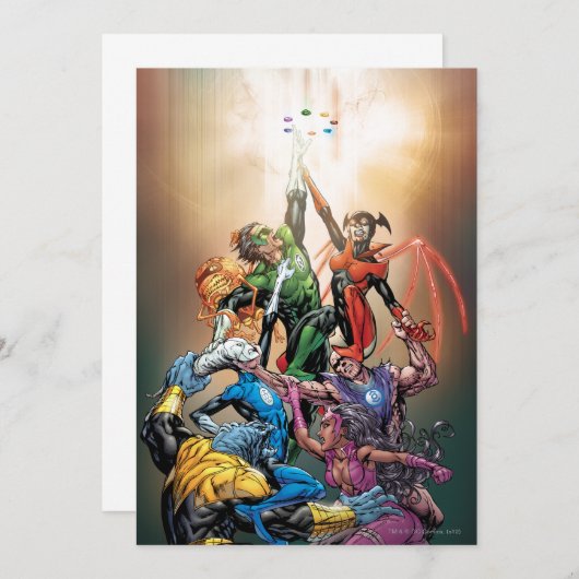 Blackest Night Cover Einladung (Vorne/Hinten)