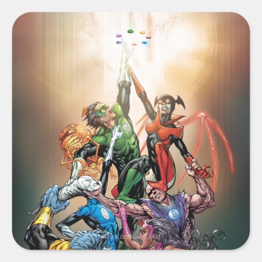 Blackest Night Cover Quadratischer Aufkleber (Vorderseite)