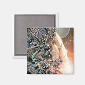 Blackest Night Group und Mond Magnet (Vorderseite/Rückseite)