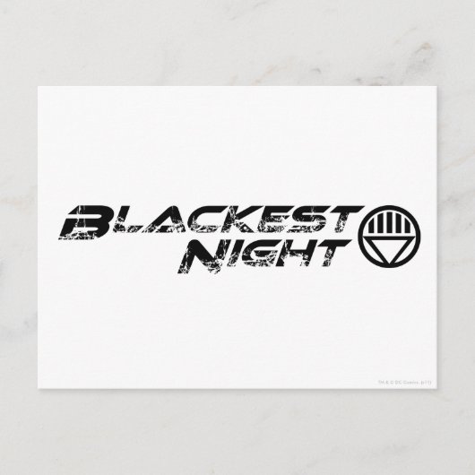 Blackest Night Logo Postkarte (Vorderseite)