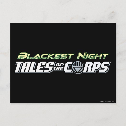 Blackest Night Tales of the Corps Postkarte (Vorderseite)
