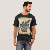 Blackface der Mops Pirate T - Shirt (Vorne ganz)
