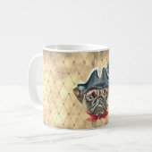 Blackface der Mops Pirate Tasse (Vorderseite Links)