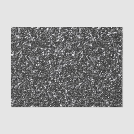 BlackFaux Glitzer & White Glitzern Seidenpapier (Vorderseite)