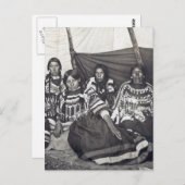 Blackfeet Indian Ladys Vintag Stereoview Postkarte (Vorne/Hinten)