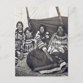 Blackfeet Indian Ladys Vintag Stereoview Postkarte
