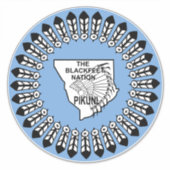 Blackfeet Nation Aufkleber (Vorderseite)