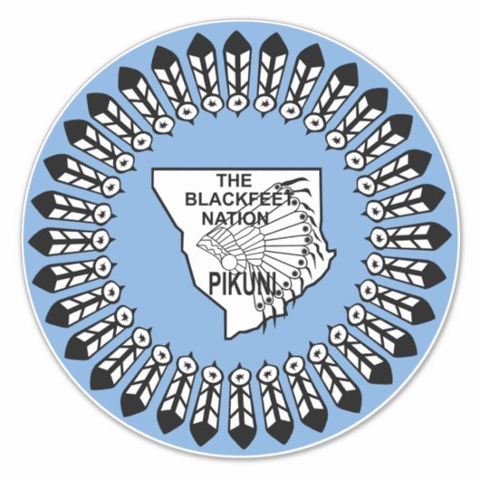 Blackfeet Nation Aufkleber (Vorderseite)