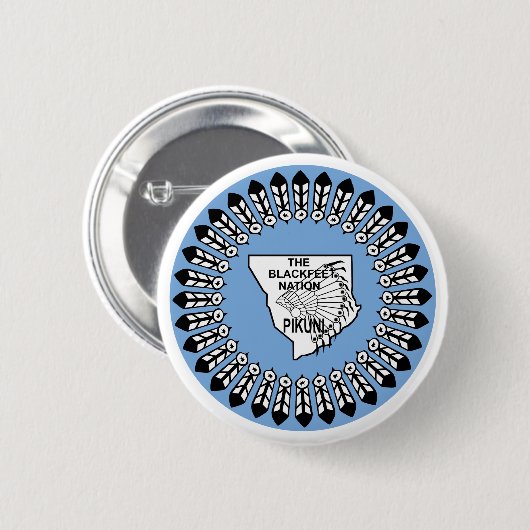 Blackfeet Nation Button (Vorne & Hinten)