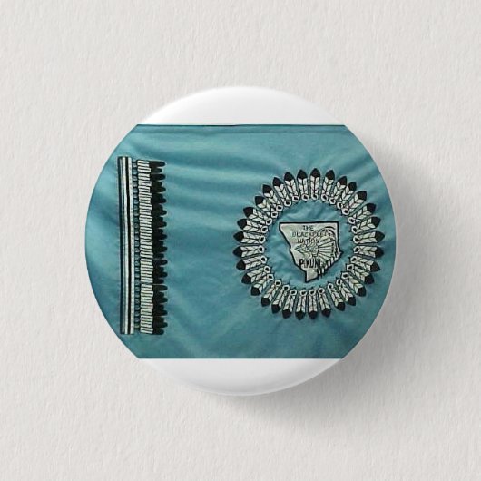 Blackfeet-Nations-Flagge Button (Vorderseite)