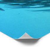 Blackfin barracuda schwimmen in Kreisen Poster (Ecke)