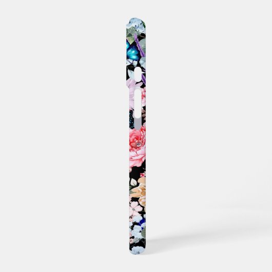 BlackFlower Abundance iPhone 16 Hülle (Linke Seite)