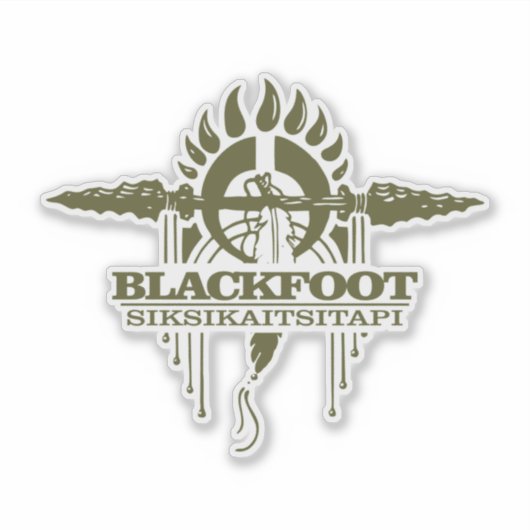 Blackfoot 2o aufkleber (Vorderseite)