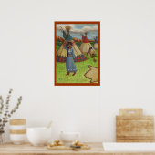 Blackfoot-Amerikanische Ureinwohner Poster (Küche)
