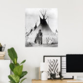 Blackfoot Brave, in der Nähe von Calgary, Alberta, Poster (Heimbüro)