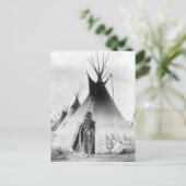 Blackfoot Brave, in der Nähe von Calgary, Alberta, Postkarte (Stehend Vorderseite)