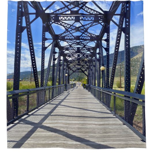 Blackfoot-Flussübergang Duschvorhang (Vorderseite)